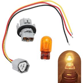1 Set Car Turn Signal Light Bulb Accessories, Replacement OEM Number #26243-5HA0A, Vehicle Turn Signal Light Socket, Compatible with Nissan Rogue Altima Pathfinder (Gray)