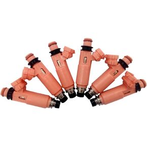 Amrxuts 6pcs/lot 23250-20030 Fuel Injectors for Toyota 2005-2007 Highlander Solara 3.3L 2004-2006 Sienna 3.3L 2002-2003 Camry 3.0L for Lexus 2002-2005 ES330 3.0L 3.3L 23250-0A020 2325020030 232500A020