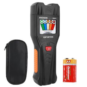 EMF Meter with 5 LED Magnetic Field Detector, Fochanc Improved Ghost Hunting Equipment Kit for Home, Office & Outdoor Inspections,Battery Included