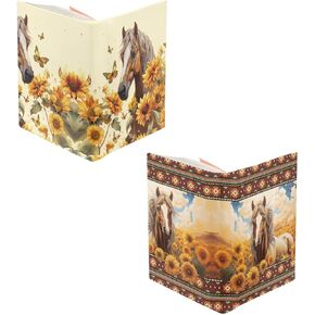 FOR U DESIGNS Book Cover for Softcover Books, Asethetic Jumbo Stretchable Book Cover Protector, Hummingbird Floral Print Paperback Book Cover 2 Piece