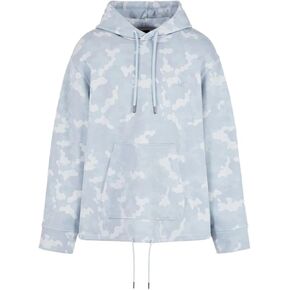 Armani Exchange Men's All Over Camo Print Pullover Hoodie Sweatshirt