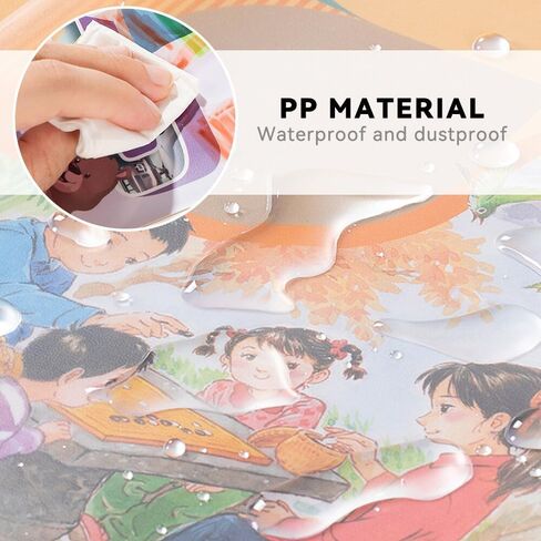 10 قطع من أغطية الكتب البلاستيكية الشفافة مع إغلاق ذاتي اللصق قابل للتعديل، حافظة كتب مقاومة للماء، غطاء سترة شفاف سهل الارتداء، مقاس A5 in Kuwait