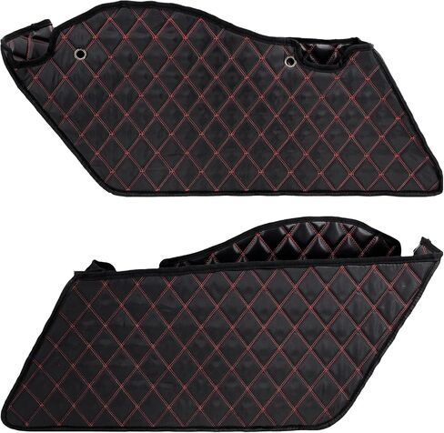 Motorcycle Drop-in Saddlebag Liners Non-Stretched Non-Tapered Fits for Harley Facotry Saddlebag Bottoms Touring Road King Road Glide Street Glide Electra Glide 2014-2023 (Red Thread) in Saudi Arabia