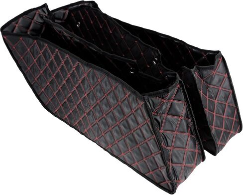 Motorcycle Drop-in Saddlebag Liners Non-Stretched Non-Tapered Fits for Harley Facotry Saddlebag Bottoms Touring Road King Road Glide Street Glide Electra Glide 2014-2023 (Red Thread) in Saudi Arabia