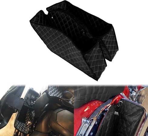 Motorcycle Drop-in Saddlebag Liners Non-Stretched Non-Tapered Fits for Harley Facotry Saddlebag Bottoms Touring Road King Road Glide Street Glide Electra Glide 2014-2023 (Red Thread) in Saudi Arabia