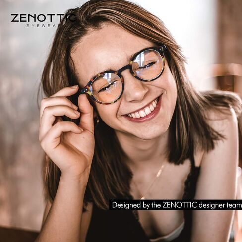 ZENOTTIC Reading Glasses Blue Light Blocking Round Glasses for Men Women Magnification 0.0 1.0 1.5 2.0 2.5 3.0 3.5 in Kuwait