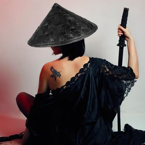 jojofuny Novelty Samurai Cosplay Knight Cap - Cone, Fish, Rice Hat for Adults, Performance Props in Kuwait