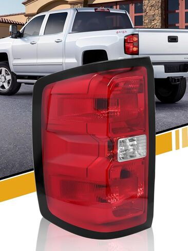Tail Light Assembly Compatible with Chevrolet Silverado 1500 2500HD 3500HD 2014-2018, GMC Sierra 3500HD 2015-2018, Brake Rear Lamp Includes Bulbs and Harness, Left Driver Side in Saudi Arabia