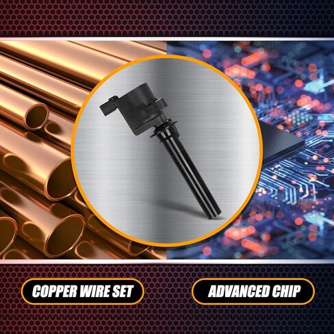 ملفات الإشعال RANSOTO وشمعات الإشعال إيريديوم متوافقة مع 2001-2007 Ford Escape، Five Hundred، Freestyle، Taurus Mazda Tribute Mercury Mariner Sable Montego 3.0L V6 يستبدل DG500 DG513 مجموعة من 6 in Kuwait