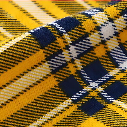 Mens Cotton Plaid Boxer Shorts Loose Fit Multicolor in Saudi Arabia