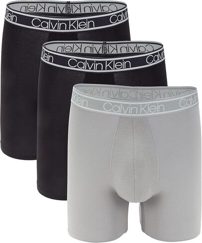 سراويل داخلية رجالي من Calvin Klein مريحة للغاية مصنوعة من الخيزران، 3 قطع (2B(NP2262-908)/G، X-Large) in Saudi Arabia