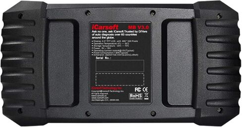 أداة تشخيص ثنائية الاتجاه لسيارة Mercedes-Benz/Sprinter/Smart، iCarsoft MB V3.0 (إصدار محسّن) 28+ خدمة إعادة تعيين ماسح ضوئي للنظام الكامل OBD2، اختبار البطارية/اختبار التشغيل، VIN التلقائي، المسح السريع in Kuwait