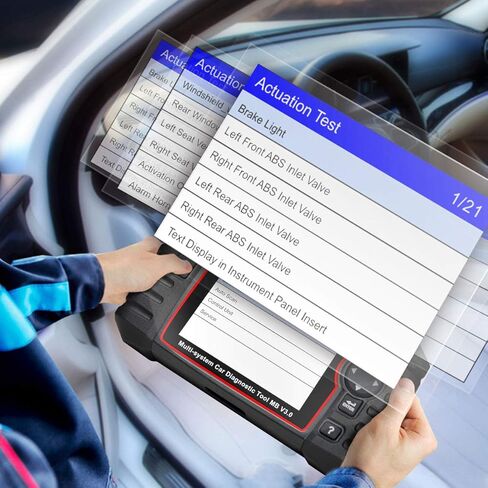 أداة تشخيص ثنائية الاتجاه لسيارة Mercedes-Benz/Sprinter/Smart، iCarsoft MB V3.0 (إصدار محسّن) 28+ خدمة إعادة تعيين ماسح ضوئي للنظام الكامل OBD2، اختبار البطارية/اختبار التشغيل، VIN التلقائي، المسح السريع in Kuwait