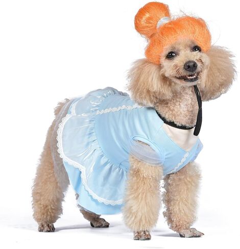 زي ديزني للحيوانات الأليفة للهالوين أميرة ديزني سندريلا - كبير جدًا | أزياء ديزني أميرات الهالوين للكلاب، زي ديزني للكلاب الهالوين مرخص رسميًا in Kuwait