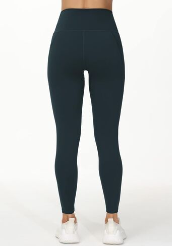 THE GYM PEOPLE Women's V Cross Waist Workout Leggings Tummy Control Running Yoga Pants with Pockets in Saudi Arabia