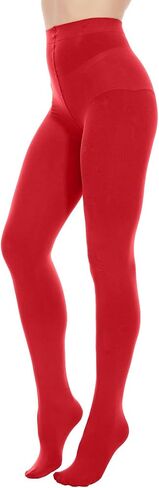 Opaque Black Tights for Women, 80D Solid Color Soft Tights, Control Top Microfiber Pantyhose for women in Saudi Arabia