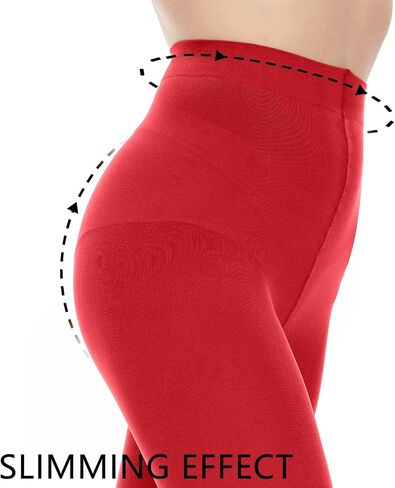 Opaque Black Tights for Women, 80D Solid Color Soft Tights, Control Top Microfiber Pantyhose for women in Saudi Arabia