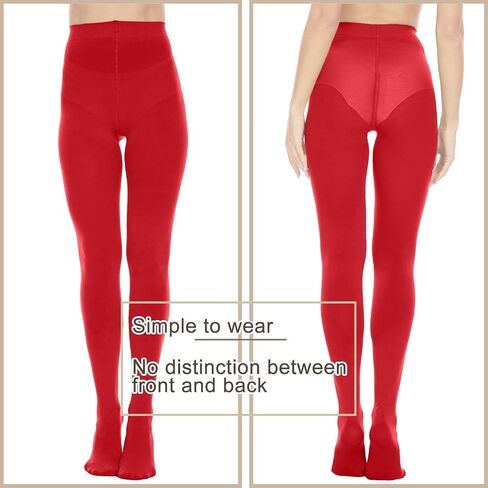 Opaque Black Tights for Women, 80D Solid Color Soft Tights, Control Top Microfiber Pantyhose for women in Saudi Arabia
