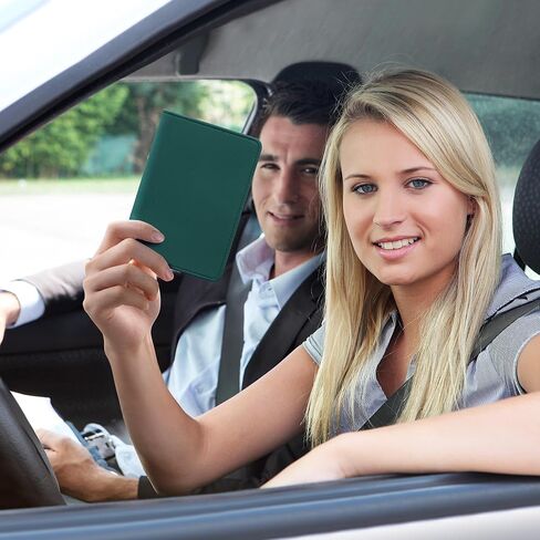 kwmobile Registration and Insurance Holder - Car Document Holder for Vehicle Documents and Cards - Neoprene - Black in Saudi Arabia