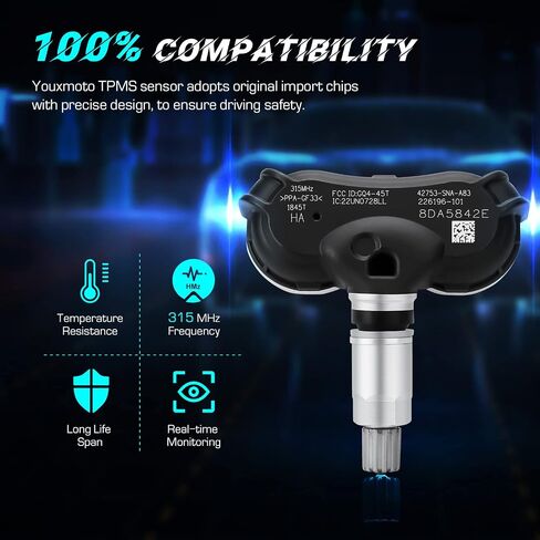 مستشعر نظام مراقبة ضغط الإطارات TPMS 42753-TR0-A81 TPMS 315 ميجا هرتز، بديل لسيارة Honda CRZ Insight Odyssey Element Civic، Acura CSX، 42753-TR3-A81 42753-TR0-A81 in Saudi Arabia