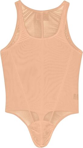 FYMNSI Men's Sheer Mesh Bodysuit Leotard See Through Thong Underwear Wrestling Singlet Fitness Undershirt One Piece Romper in Saudi Arabia