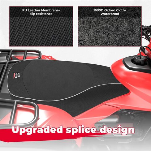 KEMIMOTO ATV Seat Cover 1680D Oxford Cloth, 4 Wheeler Seat Cover Compatible with Polaris Sportsman Fourtrax Can-Am Kawasaki Arctic Cat CFMOTO in Saudi Arabia