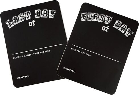 First / Last Day of School Chalkboard, 12 x 10 Inch Double Sided Back to School Sign for Kids/Girls/Boys - Preschool/ Kindergarten (one Board) in Kuwait