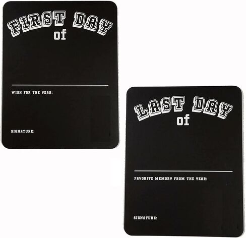 First / Last Day of School Chalkboard, 12 x 10 Inch Double Sided Back to School Sign for Kids/Girls/Boys - Preschool/ Kindergarten (one Board) in Kuwait