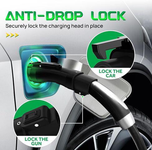 CCS Charger Adapter Compatible with Tesla Model 3,Y, S and X - for Tesla Owners Only - 250KW DC Fast Charging Applicable to All CCS1 Chargers in Kuwait