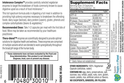 Intolerance Complex Enzyme Science 90 Caps in Kuwait