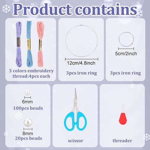 INFUNLY 3 Set DIY Dream Catcher Kit Make Your Own Dreamcatcher Hanging Ornament for Car Dream Catcher Rings Kit DIY Dream Catcher Making Kit Small Charms Pendant Home Wall Decor Bag Charm in Saudi Arabia