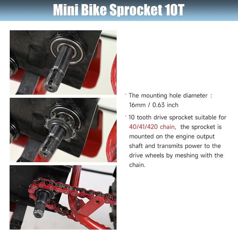 420 Gold Chain for Coleman Mini Bike CT200U CT200U-EX BT200X Baja Warrior Massimo MB200 MB165 Predator 212 196cc 200cc 6.5hp Engine Powersports Parts with 42 and 90 Links 420 Sprocket 10T in Saudi Arabia
