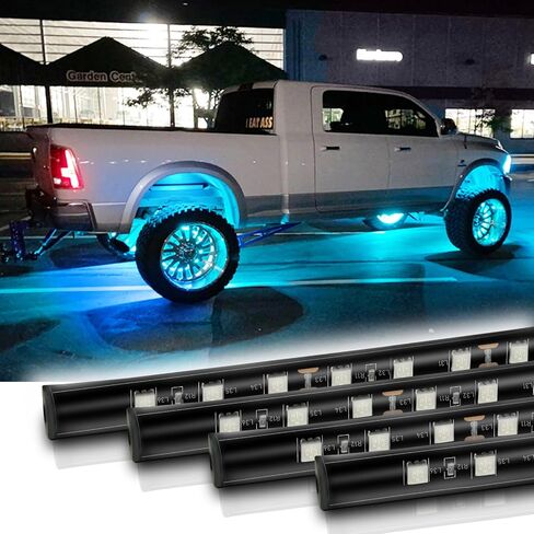 12V Led Light Strip 12.7" Waterproof Blue Led Light Strips for Car Golf Cart Motorcycles Truck Boat Led Strip Lights,Pack of 4 in Saudi Arabia
