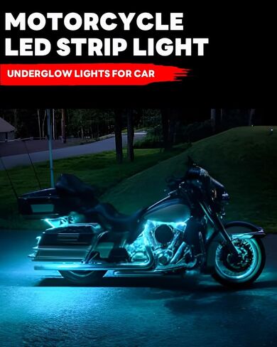 12V Led Light Strip 12.7" Waterproof Blue Led Light Strips for Car Golf Cart Motorcycles Truck Boat Led Strip Lights,Pack of 4 in Saudi Arabia