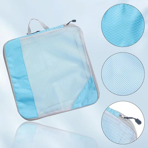 6 Set Compression Packing Cubes for Travel, Packing Cubes Organizers for Carry-on Luggage Suitcase Bags (grey) in Saudi Arabia