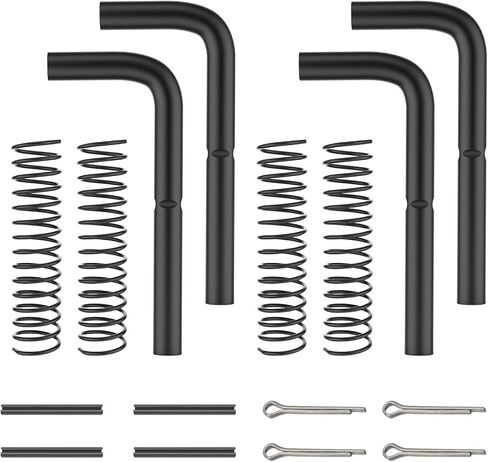 طقم إصلاح مزلاج زنبركي لبوابة المقطورة مكون من 4 قطع 819T للمقطورات المحمولة، يناسب طراز 5XI0LGW2K، 4X8NG، 5XI0LGW2K، 6X8GW13، 7X16HDLAND (قطر الدبوس 9/16 بوصة) in Kuwait