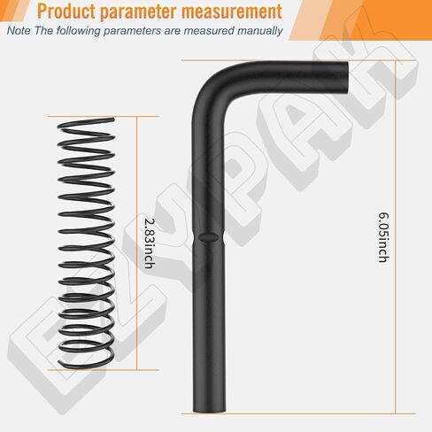 طقم إصلاح مزلاج زنبركي لبوابة المقطورة مكون من 4 قطع 819T للمقطورات المحمولة، يناسب طراز 5XI0LGW2K، 4X8NG، 5XI0LGW2K، 6X8GW13، 7X16HDLAND (قطر الدبوس 9/16 بوصة) in Kuwait