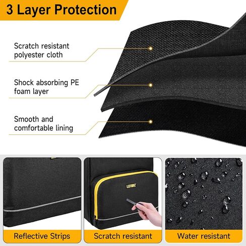 حقيبة تشغيل بطارية السيارة متوافقة مع ضاغط هواء محطة الطاقة الرقمية المحمولة DEWALT DXAEJ14، حقيبة حمل شاحن البطارية لعاكس الطاقة، سلك الشحن (حقيبة فقط) in Kuwait