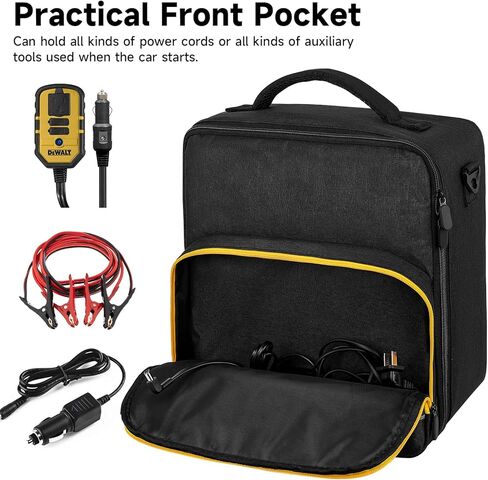 حقيبة تشغيل بطارية السيارة متوافقة مع ضاغط هواء محطة الطاقة الرقمية المحمولة DEWALT DXAEJ14، حقيبة حمل شاحن البطارية لعاكس الطاقة، سلك الشحن (حقيبة فقط) in Kuwait