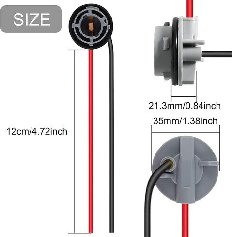 5 PCS 1156 LED Bulb Socket, BA15S P21W Wiring Harness Sockets Adapter for LED Bulbs Turn Signal Lights Backup Lights Time Running Lamps in Saudi Arabia