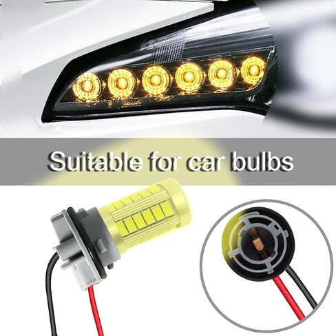 5 PCS 1156 LED Bulb Socket, BA15S P21W Wiring Harness Sockets Adapter for LED Bulbs Turn Signal Lights Backup Lights Time Running Lamps in Saudi Arabia