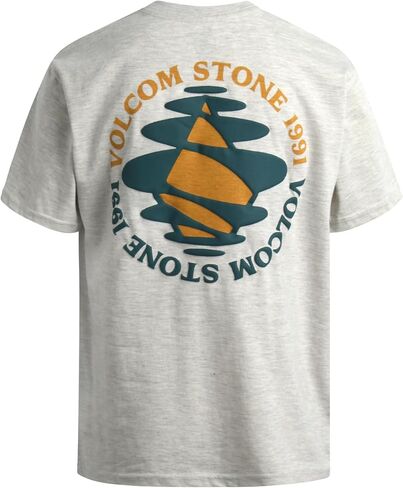 تي شيرت Volcom للأولاد - تي شيرت قطني أساسي للأطفال بأكمام قصيرة - تي شيرت كلاسيكي برسومات بياقة دائرية للأولاد (8-16) in Kuwait
