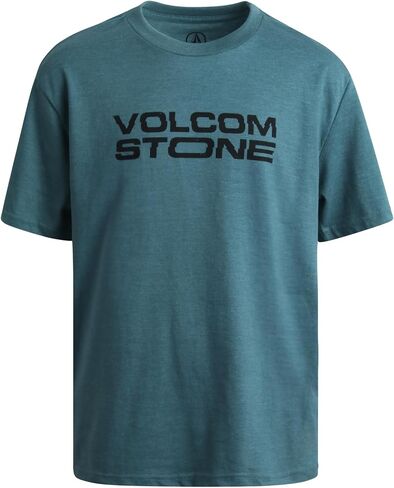 تي شيرت Volcom للأولاد - تي شيرت قطني أساسي للأطفال بأكمام قصيرة - تي شيرت كلاسيكي برسومات بياقة دائرية للأولاد (8-16) in Kuwait