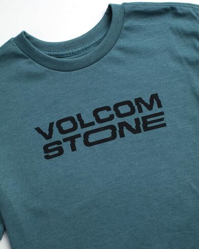 تي شيرت Volcom للأولاد - تي شيرت قطني أساسي للأطفال بأكمام قصيرة - تي شيرت كلاسيكي برسومات بياقة دائرية للأولاد (8-16) in Kuwait