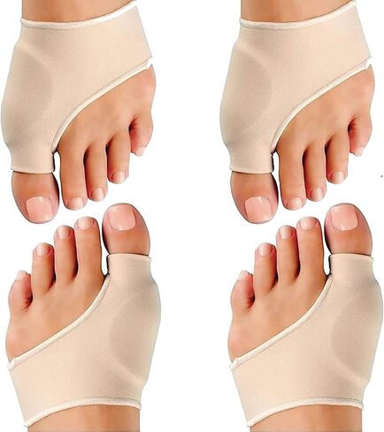 Bunion Corrector and Bunion Relief Sleeve with Gel Relief Pads, 2 Pair Orthopedic Bunion Corrector Brace Protector Bootie Toe Separator for Men Women Hallux Valgus at Day (2 Pair Bunion Corrector) in Saudi Arabia