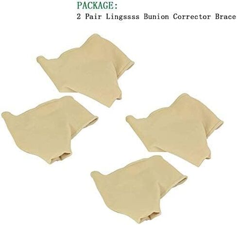 Bunion Corrector and Bunion Relief Sleeve with Gel Relief Pads, 2 Pair Orthopedic Bunion Corrector Brace Protector Bootie Toe Separator for Men Women Hallux Valgus at Day (2 Pair Bunion Corrector) in Saudi Arabia