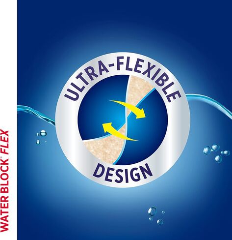 وسادات لاصقة كبيرة الحجم من العلامة التجارية Band-Aid، وسادات ضمادة مقاومة للماء بنسبة 100% للعناية بالجروح البسيطة والخدوش والجروح، تصميم فائق المرونة، معقمة، كبيرة، 6 قيراط in Kuwait