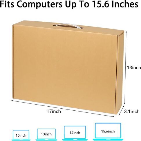 Laptop Shipping Box for up to 17 Inches, Laptop Boxes for Packaging Small Business, Mailer Corrugated Cardboard Boxes with Foam in Saudi Arabia