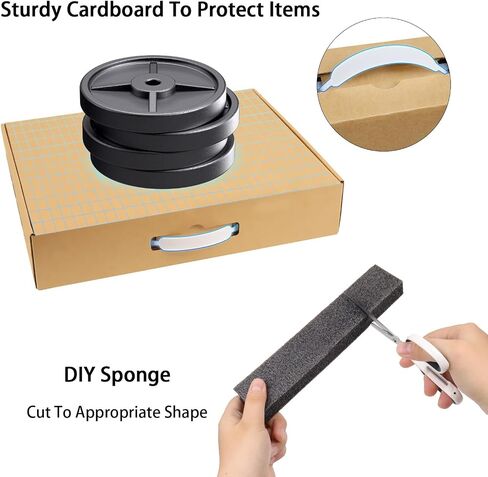 Laptop Shipping Box for up to 17 Inches, Laptop Boxes for Packaging Small Business, Mailer Corrugated Cardboard Boxes with Foam in Saudi Arabia