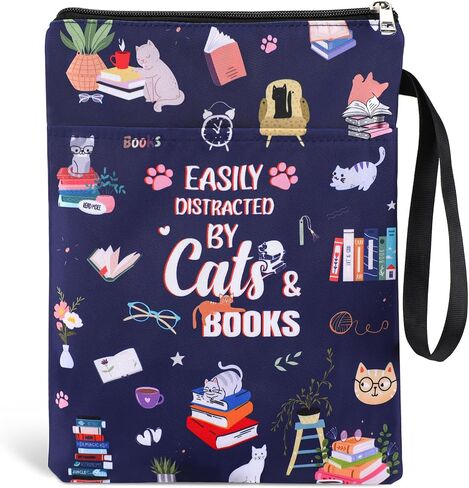 Gothic Book Sleeve Gift - Just One More Chapter Skeleton Black Tarot Card Zipper Books Covers with Front Pocket Washable Book Protector Bookish Reader Book Lovers Gifts for Books Paperbacks in Saudi Arabia